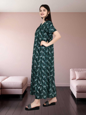 UTTRAKHAND CLOTHHOUSE Women Nighty(Green)