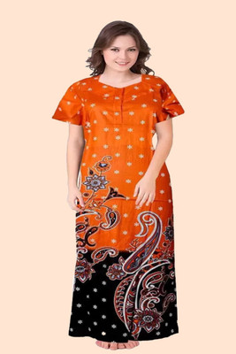 Sarthak Creation Women Nighty(Multicolor)