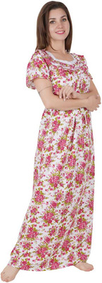 LDHSATI Women Nighty(Multicolor)