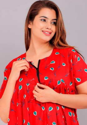 DreamBe Women Nighty(Silver)