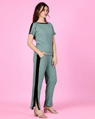 BHULAX Solid Women Track Suit