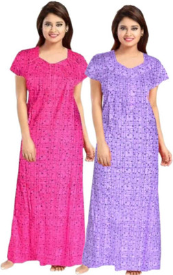 cozynighty Women Nighty(Multicolor)