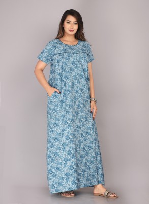 Gopiprem Women Nighty(Blue)