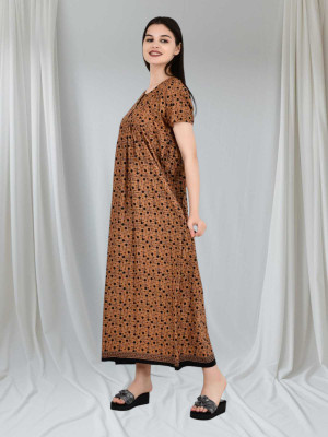 UTTRAKHAND CLOTHHOUSE Women Nighty(Brown)