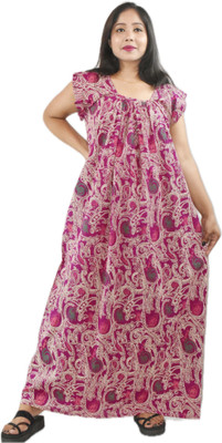 BDROX Women Nighty(Multicolor)