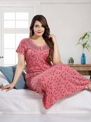 HouseOfCommon Women Nighty(Multicolor)