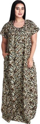 OSF Women Nighty(Light Green)