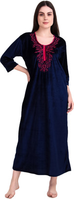 ovida Women Nighty(Dark Blue)