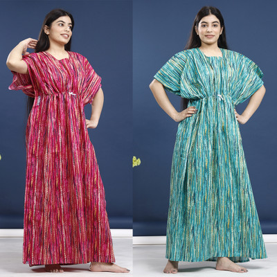 DivyaFashion Women Nighty(Multicolor)