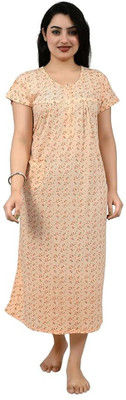 saanvi collection Women Nighty(Multicolor)