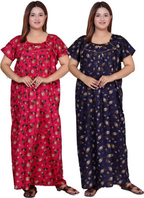 HARGUN NIGHT WEAR Women Nighty(Multicolor)