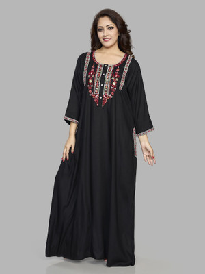 Sanaa Women Nighty(Black)