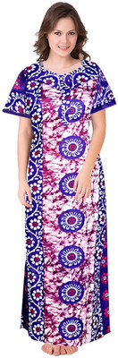 dinesh enterprises Women Nighty(Multicolor)