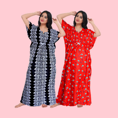 RUCHIKA ENTERPRISES Women Nighty(Multicolor)