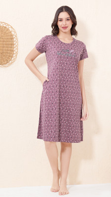 QUIRA Women Nighty(Purple)