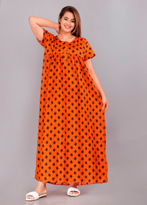 VRSU Women Nighty(Multicolor)