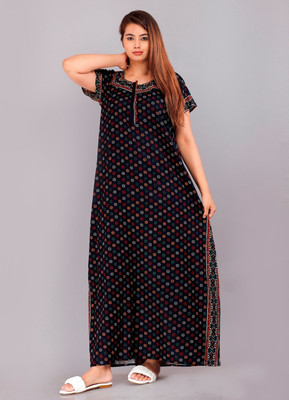 VRSU Women Nighty(Multicolor)