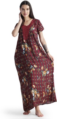 AFFAIR Women Nighty(Maroon)