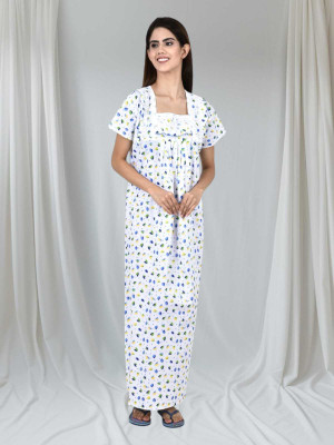 LDHSATI Women Nighty Set(Multicolor)
