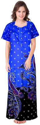 VRSU Women Nighty(Blue)