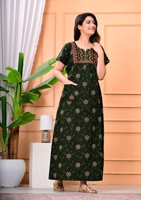 fashiongrape Women Nighty(Multicolor)