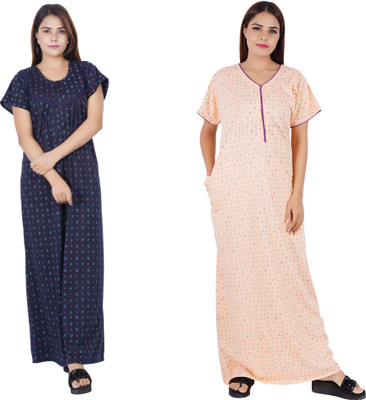 RILO Women Nighty(Multicolor)