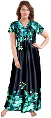 Shunit creation Women Nighty(Dark Blue)