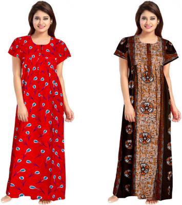 DreamBe Women Nighty(Brown)