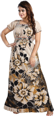 Nighty King Women Nighty(Beige)