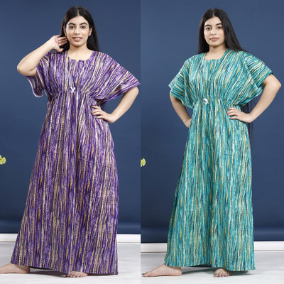 BHOOMI ENTERPRISES Women Nighty(Multicolor)