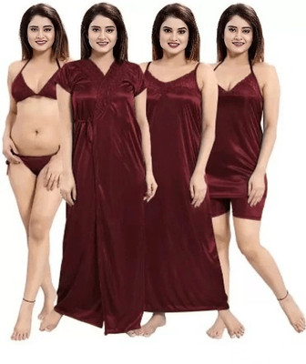 Bombshell Women Nighty(Brown)