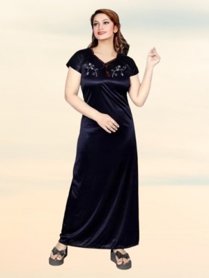 Riaan Fab Women Nighty(Dark Blue)