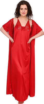 RaatiNightwear Women Nightdress(Green)