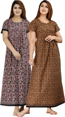 MAYA PRINT Women Nighty Set(Multicolor)