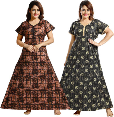 Nighty King Women Nighty(Multicolor)