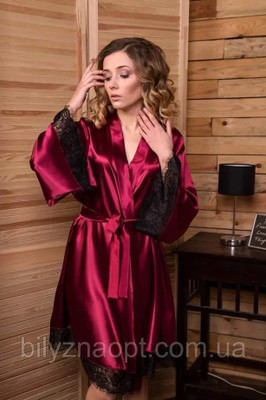 Mansey Women Robe(Maroon)