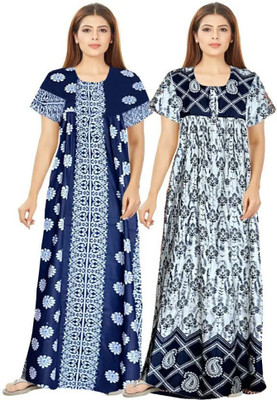 JWF Women Nighty(Multicolor)