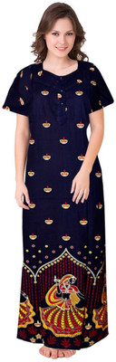 The Finer Things Women Nighty(Blue)