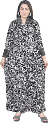 MECHANICALwear Women Nighty(Grey)