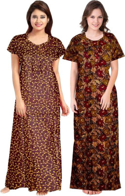 SUNIL Women Nightdress(Multicolor)