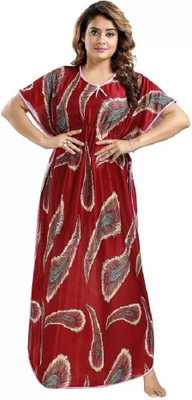 Dreer Women Nighty(Maroon)