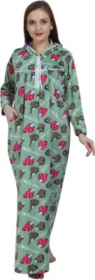 Upayogee Women Nighty(Green)