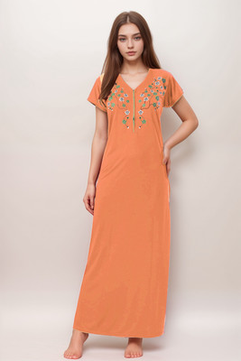 HouseOfCommon Women Nighty(Orange)