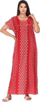 For N Beauty Women Nighty(Red)