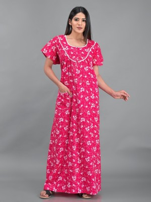 Apratim Women Nighty(Pink)