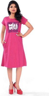 Krv Women Nightshirts(Pink)