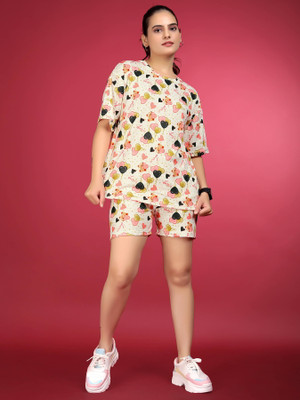 SAKARMAA Women Nighty Set(Multicolor)