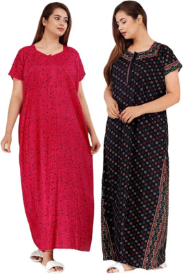 SUNIL Women Nightdress(Multicolor)