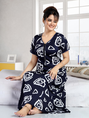 capasino Women Nighty(Blue)