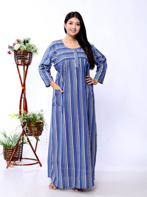 Anant Women Nighty(Blue)